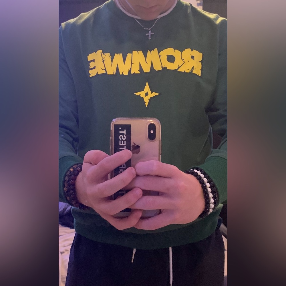 ROMWE Green Longe Sleeve Shirt